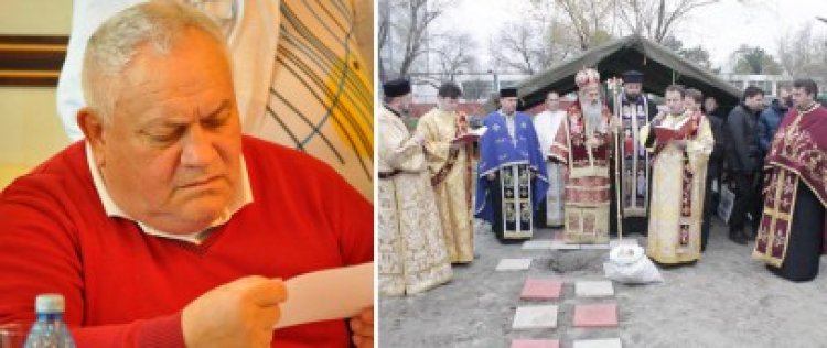 Chirondojan, placaj la ÎPS Teodosie din cauza capelei din Mamaia: 